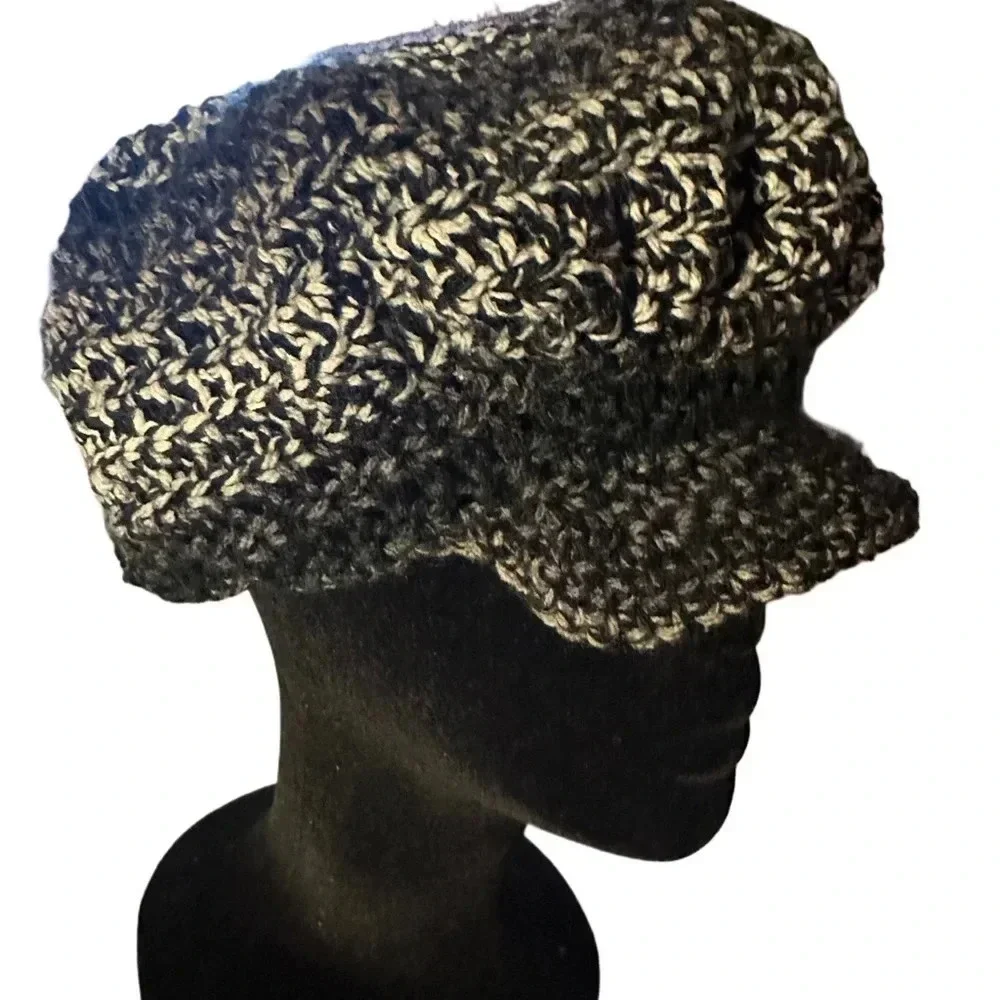 New Boho Crochet Newsboy Cap – Slouchy Brim Hat Handmade | Crochet by Sharon